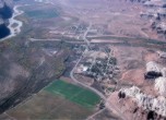 Bluff, Utah -- Aerial of the Bluff Valley 1978, Lamont Crabtree Photo